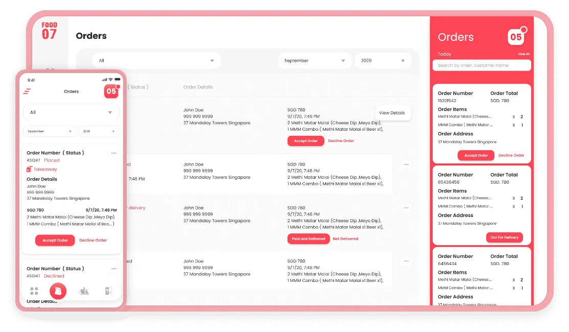 Food07 — product screen