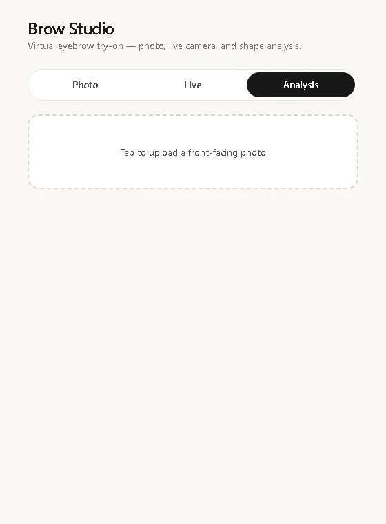 Virtual Try-On — product screen
